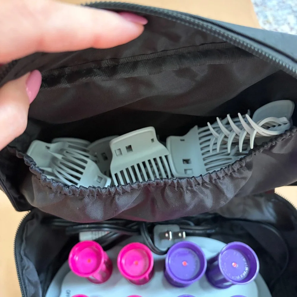 Calista Tools Ion Hot Roller Set S12 12 Rollers Clips Travel Case Pageant Volume